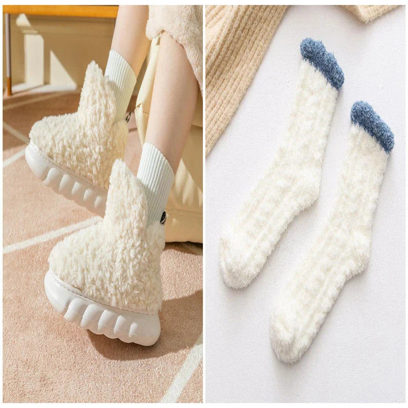Cozy Wintertime Slippers with plush lining, waterproof heel, and variety of vibrant color options