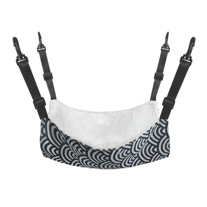 Cosy lamb fleece cat hammock bed in various colours and sizes, perfect for your pet's comfort.