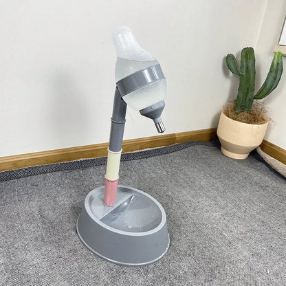 Adjustable Pet Water Dispenser with Elevated Stand - Premium Food-Grade Plastic Design for Cats and Dogs