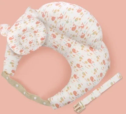 Multifunctional nursing pillow with adjustable cushion and washable cover in various colors