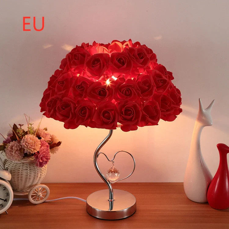 Wedding Decoration Lamp with roses flower light design for romantic home ambience