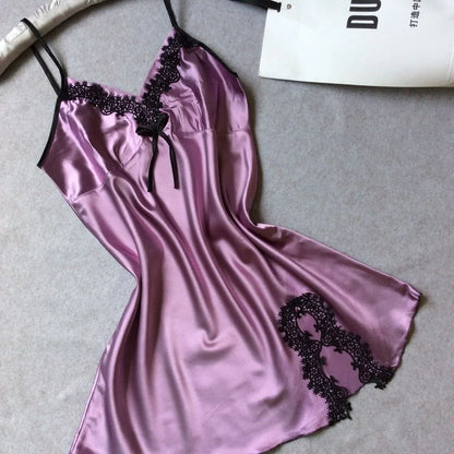 Silk sling pajamas in various colours for summer comfort