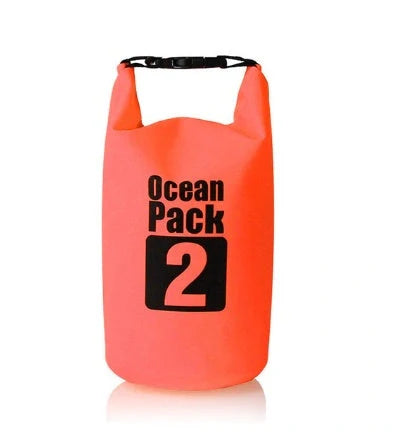 2L waterproof dry bag in various colours for outdoor activities