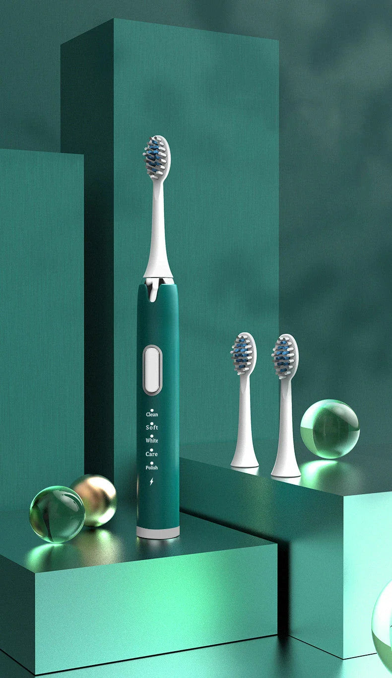 A sleek and modern sonic electric toothbrush with a waterproof, customisable design for superior oral hygiene.
