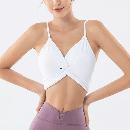 Women's running fitness yoga suit in white, grey purple, and khaki with sizes S to XL