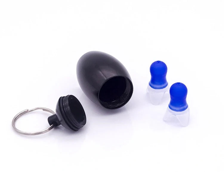 Aluminium noise reduction earplugs with 17mm caliber for secure fit