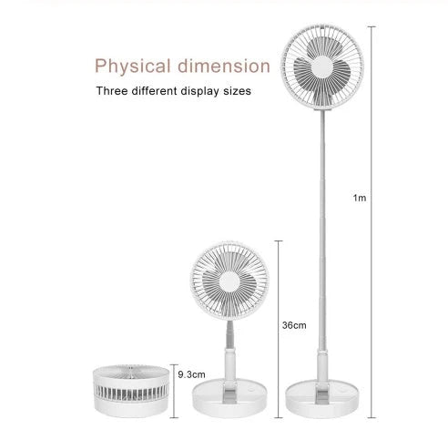 Versatile portable USB cooling fan with adjustable settings and long-lasting battery for use in home, outdoor, and camping environments
