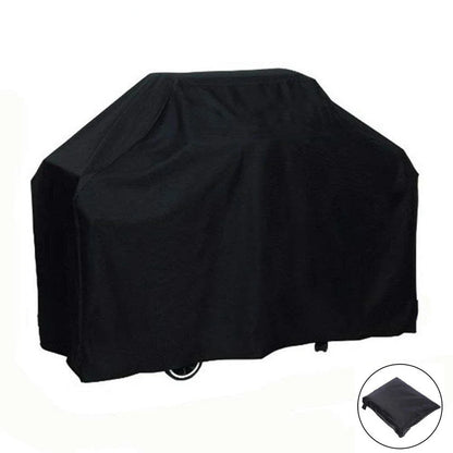 Premium outdoor grill cover made of durable 210D Oxford cloth with a silver coating to protect against weather and elements