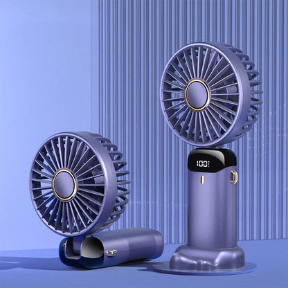 Powerful USB-rechargeable mini fan with foldable design, adjustable airflow, and long-lasting battery for cooling comfort anywhere