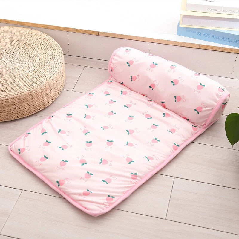 Summer Ice Silk Cool Pet Pad in various colours and sizes for pet cooling