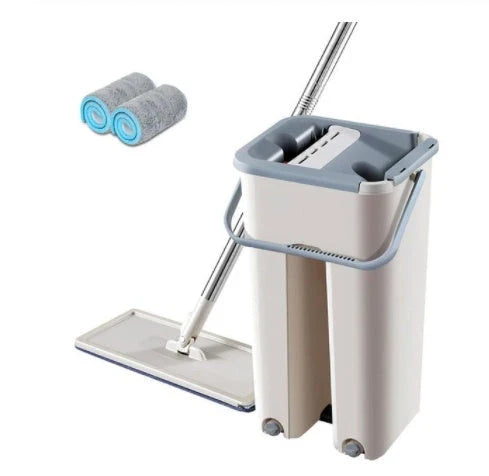 Versatile wooden floor cleaning mop with 360-degree swivel head, scratch-resistant microfiber, and vertical ventilation for effortless cleaning