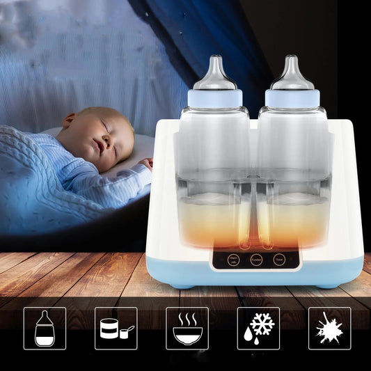 Automatic Baby Bottle Warmer with Thermostat - Effortless Mealtime for Busy Parents