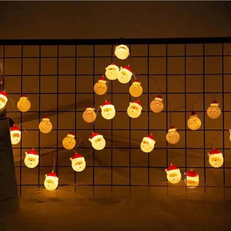 Waterproof Santa Claus LED string lights for Christmas tree decoration