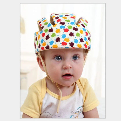 Adjustable baby safety helmet with anti-shock foam for toddlers in various colours