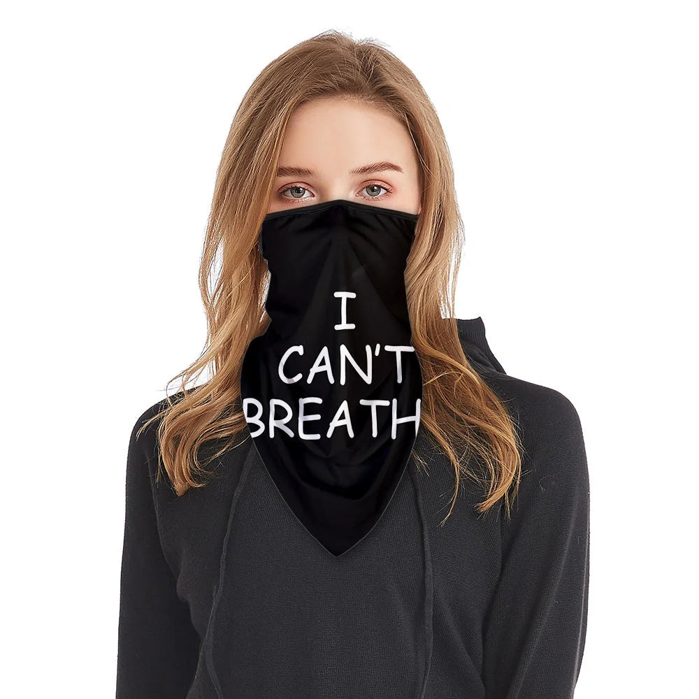 I can't breathe scarf - lightweight polyester accessory for all seasons