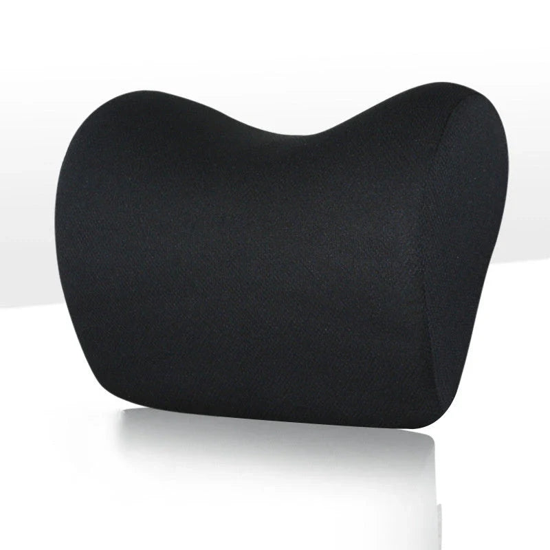 Cozy car headrest pillow made of memory foam with breathable fabric for comfortable, supported driving