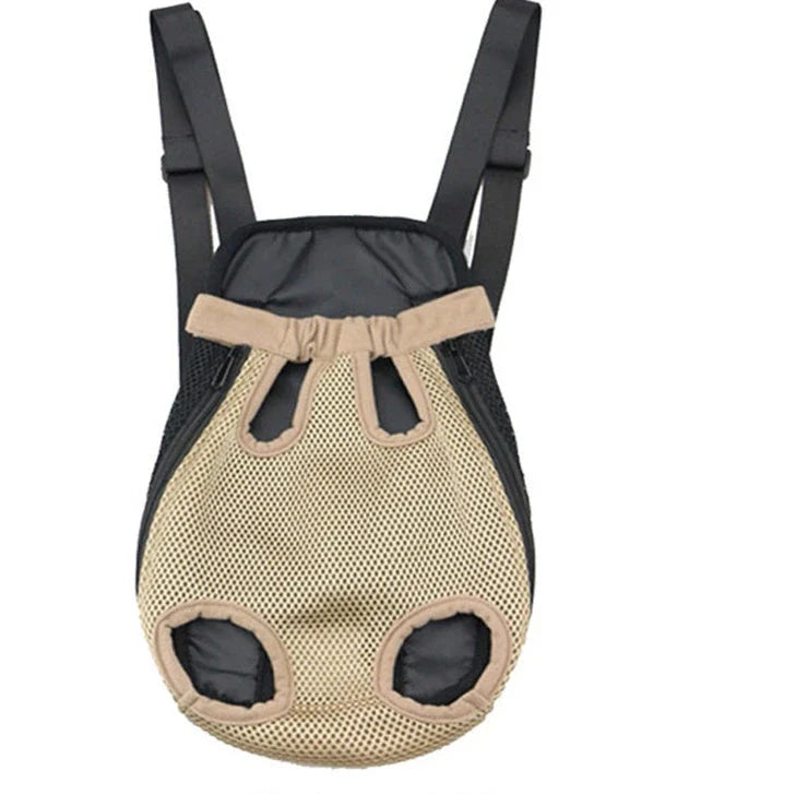 Versatile pet carrier backpack with breathable mesh design, adjustable straps, and ample interior space for comfortable on-the-go adventures with your furry companion.