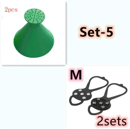 Silicone Climbing Non-Slip Shoe Grip for icy and snowy conditions