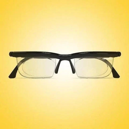 Adjustable Focus Sight Glasses with dial-controlled magnification for clear vision