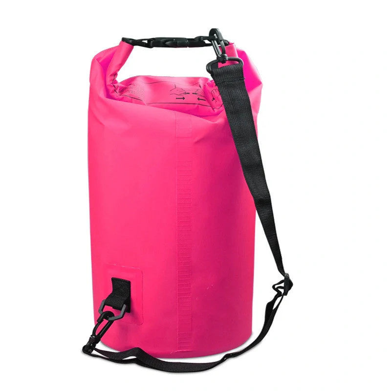 2L waterproof dry bag in various colours for outdoor activities