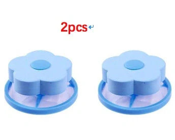 Flower-designed float filter for washing machine hair removal, 9.5cm by 4.0cm