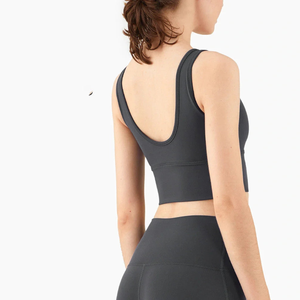 U-Shaped Back Yoga Underwear in breathable nylon fabric, available in multiple colours