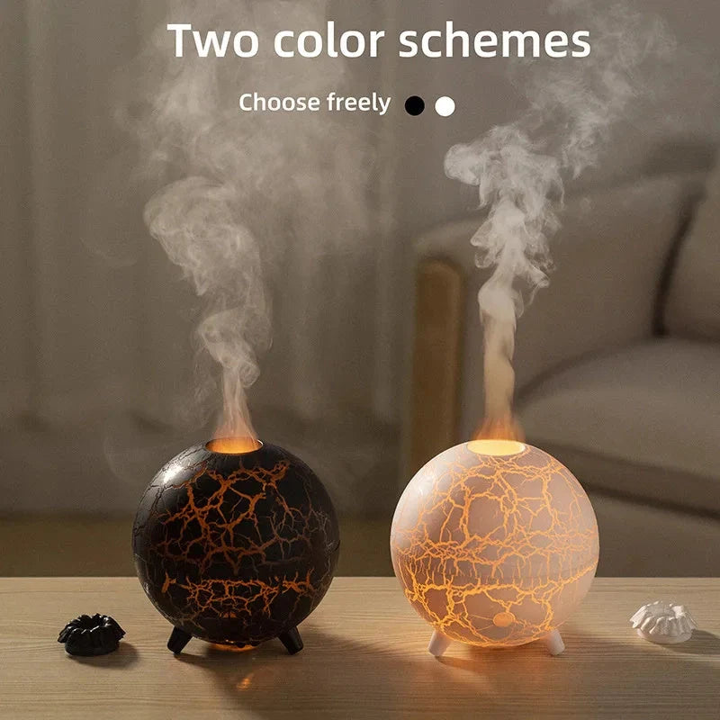 Creative Planet Colourful Atmosphere USB Humidifier with crackle finish in black and white