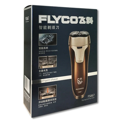 Feike smart washing electric shaver in rose gold with rotary 2 head