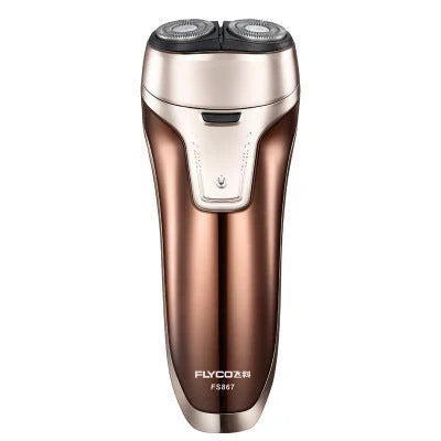 Feike smart washing electric shaver in rose gold with rotary 2 head