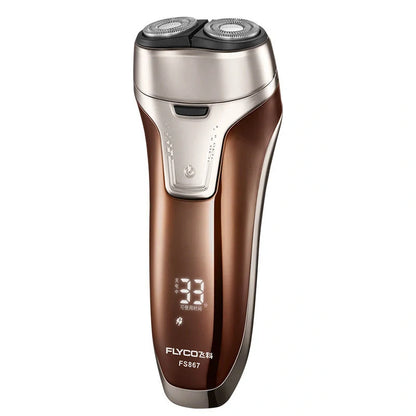 Feike smart washing electric shaver in rose gold with rotary 2 head