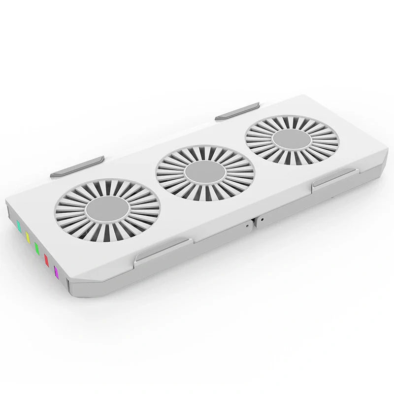 Portable slim smart laptop cooling pad with USB 3 fans for 17 inch laptops