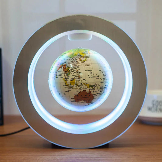 Mesmerising Magnetic Levitating Globe with LED Light Display, Floating World Map Decoration