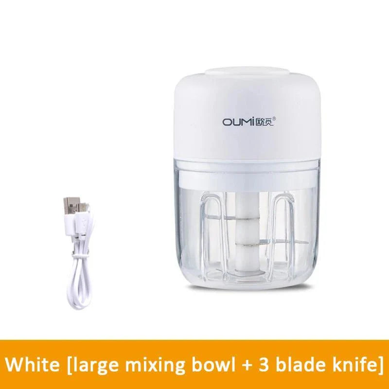 Versatile Electric Garlic Grinder - Efficiently grind garlic, ginger, spices, and more for delicious homemade meals and smoothies