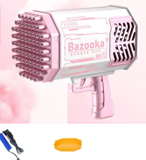 Extraordinary Bubble Blaster with 69 bubble-producing holes, creating a cloud of colourful bubbles for endless fun and entertainment