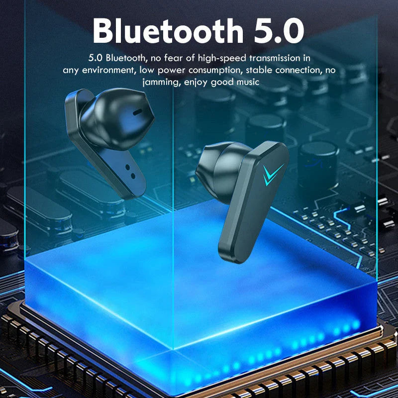 Premium wireless gaming headphones with noise cancellation and Bluetooth connectivity for immersive audio and clear team communication