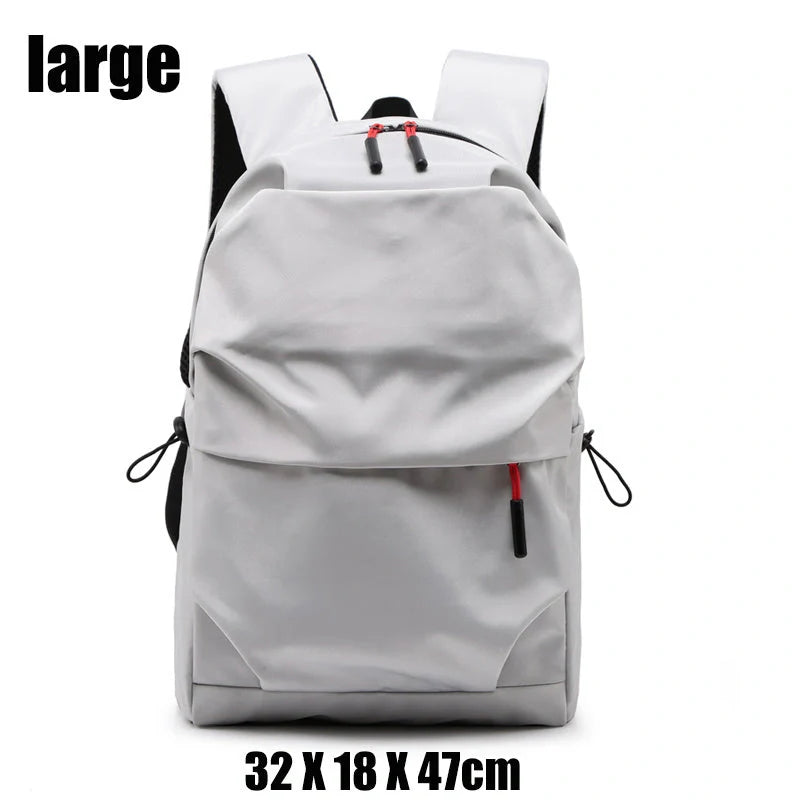 Stylish nylon backpack with multiple compartments for everyday use