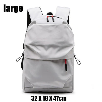 Stylish nylon backpack with multiple compartments for everyday use