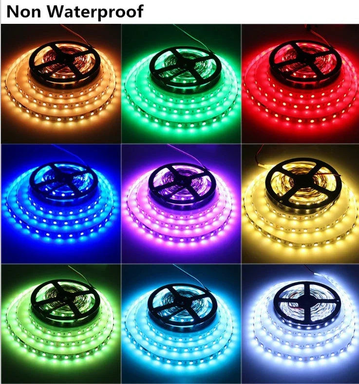 Stunning 60-Bead LED Light Strips with Waterproof Epoxy Coating for Versatile Illumination