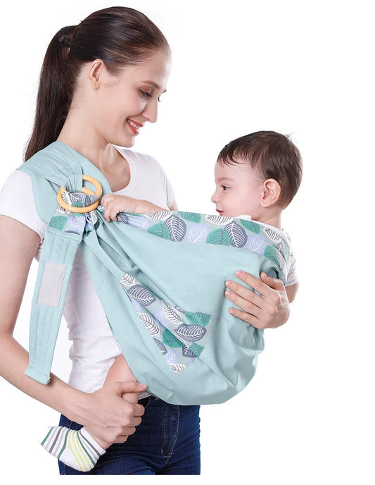Adjustable baby wrap carrier sling in various colours for comfortable nursing and carrying