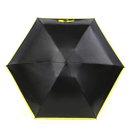 Compact folding umbrella in multiple colours, offering sun protection and windproof design for all-weather use in the UK