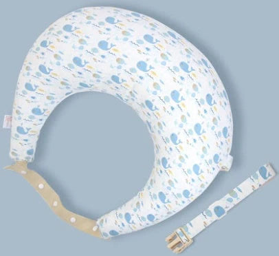 Multifunctional nursing pillow with adjustable cushion and washable cover in various colors