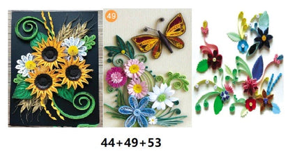 Premium DIY Quill Art Craft Kit with multicoloured paper strips and essential tools for paper quilling