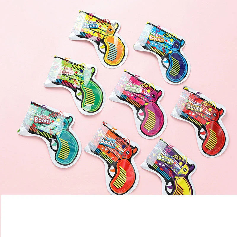 Automatic inflatable spray balloon with confetti for parties