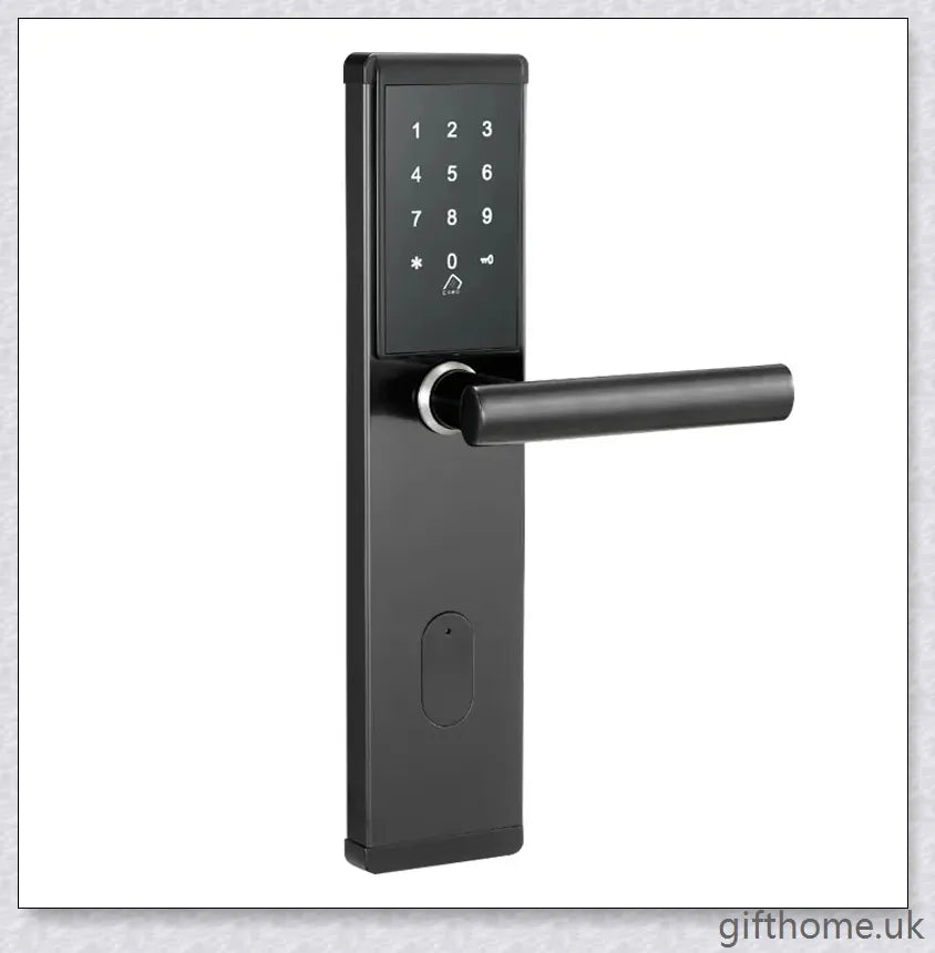 App Smart Lock with stainless steel construction, remote access, and smartphone control for secure home entry