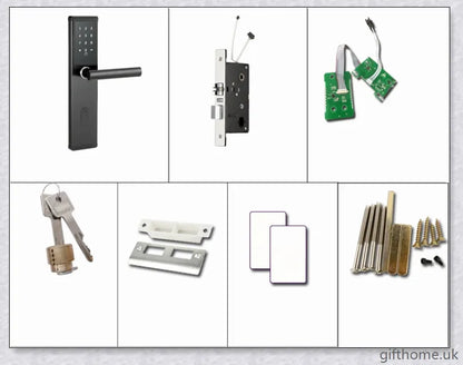App Smart Lock with stainless steel construction, remote access, and smartphone control for secure home entry
