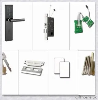 App Smart Lock with stainless steel construction, remote access, and smartphone control for secure home entry