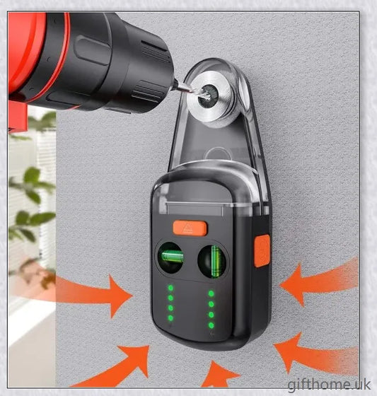 Electric Drill Dust Collector with Laser Level - Precisely drill holes and keep your workspace clean and tidy