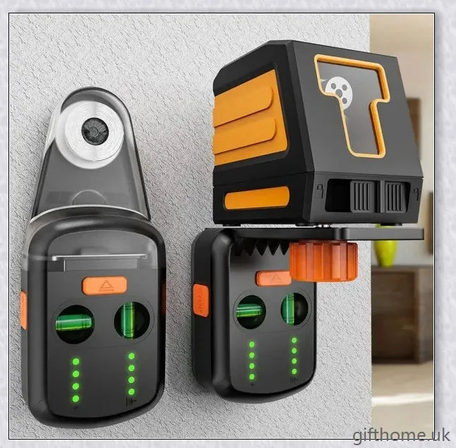 Electric Drill Dust Collector with Laser Level - Precisely drill holes and keep your workspace clean and tidy