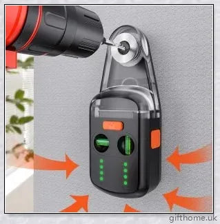 Electric Drill Dust Collector with Laser Level - Precisely drill holes and keep your workspace clean and tidy