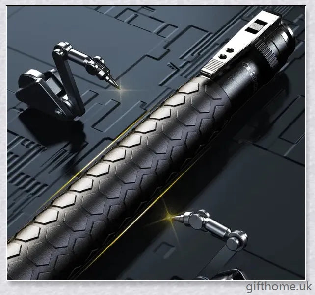 Enhanced Retractable Multi-Tool - a durable and secure outdoor walking aid with automatic deployment, premium alloy construction, and an ergonomic anti-slip handle